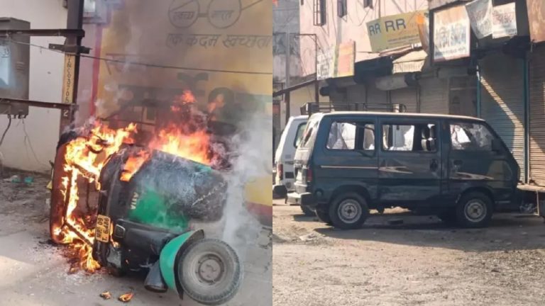पत्थरबाजी, मारपीट, फिर गाड़ियों में आग… इंदौर में हिंदू बच्चों के पटाखा जलाने पर दो पक्षों में भड़का विवाद, सड़कों पर तोड़फोड़ और नारेबाजी