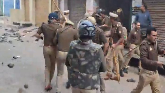 संभल जामा मस्जिद पत्थरबाजी