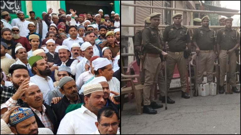 संभल में मस्जिद का हुआ सर्वे तो जुमे पर उमड़ आई मुस्लिम भीड़, 4 गुना पहुँचे नमाजी: सुरक्षा के पुख्ता इंतजाम, ड्रोन निगरानी