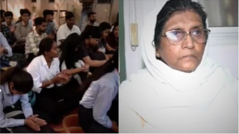 मंदिर जाने से पहले लो परमिशन, सुंदरकांड के लिए माँगो माफी: भोपाल के बरकतुल्लाह यूनिवर्सिटी में वॉर्डन आयशा का तुगलकी फरमान, ABVP का प्रदर्शन