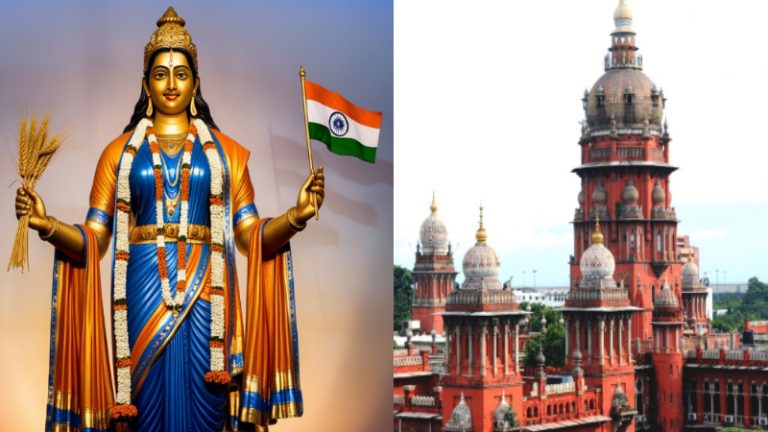भारत माता की मूर्ति क्यों उठवाई: मद्रास हाई कोर्ट ने तमिलनाडु पुलिस की कार्रवाई को बताया ‘अत्याचार’, कहा- BJP को वापस करो