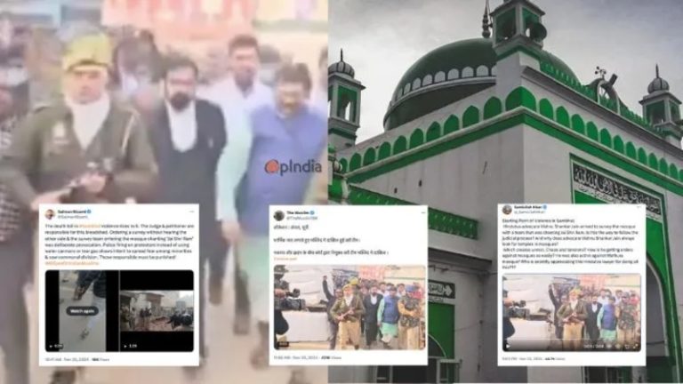 पत्थरबाजी-आगजनी करने वाले मुस्लिम, लेकिन संभल हिंसा के ‘दोषी’ वकील विष्णु शंकर जैन और जामा मस्जिद का सर्वे करने आई टीम: ‘जय श्रीराम’ पर चल रहे प्रोपेगेंडा का जानिए सच