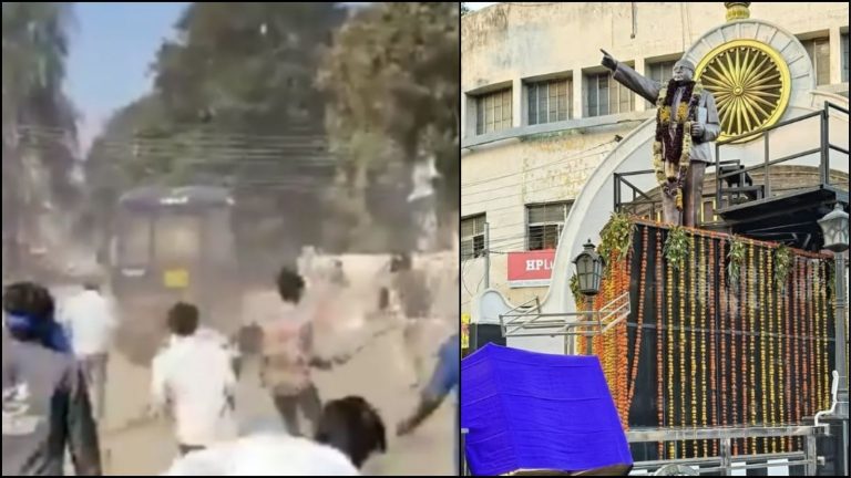 पत्थर वाले संविधान पर बवाल, इंसान को तालिबानी आतंकियों की तरह मारा: महाराष्ट्र के परभणी जिले में पत्थर-आगजनी, कलेक्टर ऑफिस में भी तोड़फोड़