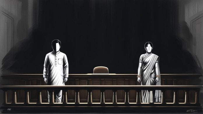 कोर्ट में पति पत्नी