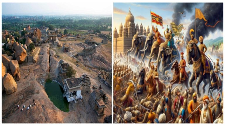 झुंड बनाकर आए इस्लामी शासक, फिर भी भारी पड़ा विजयनगर; लेकिन मुस्लिम कमांडरों की गद्दारी ने बदल दिया ‘तालीकोटा युद्ध’ का परिणाम: मंदिरों-भव्य इमारतों की जमीन बन गई बंजर