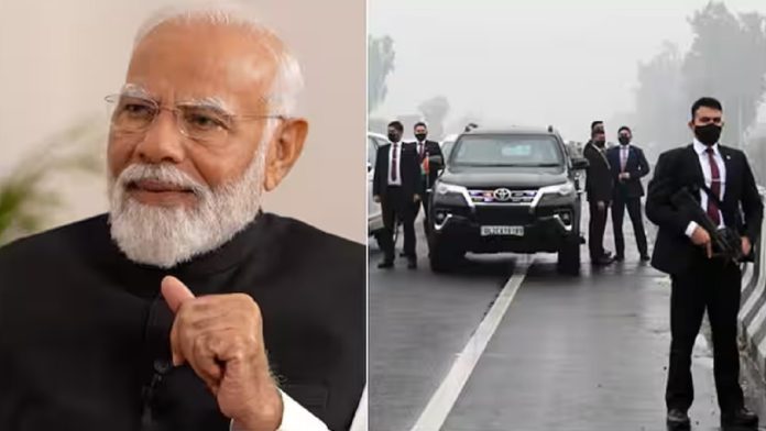 पीएम मोदी सुरक्षा चूक