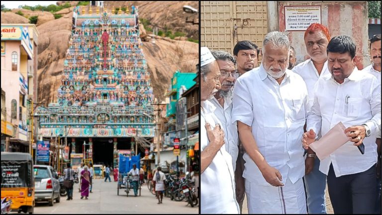 हिंदू मंदिर के बाद जैन गुफाओं को हरे रंग से पोता, वक्फ की जमीन बता मुस्लिम लीग के सांसद ने पवित्र पहाड़ी पर खाया मांस: तमिलनाडु पुलिस के रोकने पर बवाल