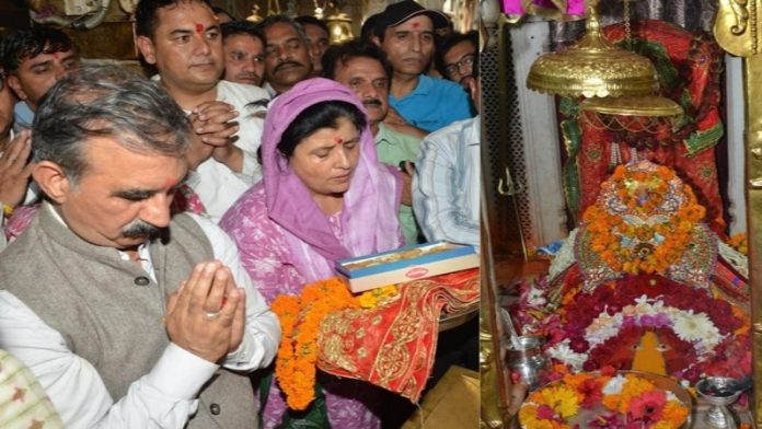 चिंतापूर्णी माता मंदिर में सीएम सुक्खू