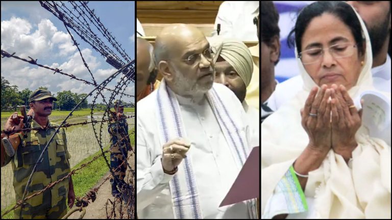बांग्लादेश बॉर्डर पर बाड़बंदी के लिए जमीन नहीं दे रही ममता सरकार, TMC कैडर करते हैं हुड़दंग: संसद में बोले अमित शाह, कहा- ज्यादातर घुसपैठियों के पास होता है बंगाल का आधार-वोटर कार्ड