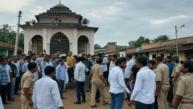 ‘लाउडस्पीकर बजा तो हिंदुओं को गाँव से निकाल देंगे’: रामपुर में शिव भजन बजाने पर मुस्लिम भीड़ ने पुजारी को मंदिर से खींचकर पीटा, ग्राम प्रधान अफसर अली की दिखाई धौंस