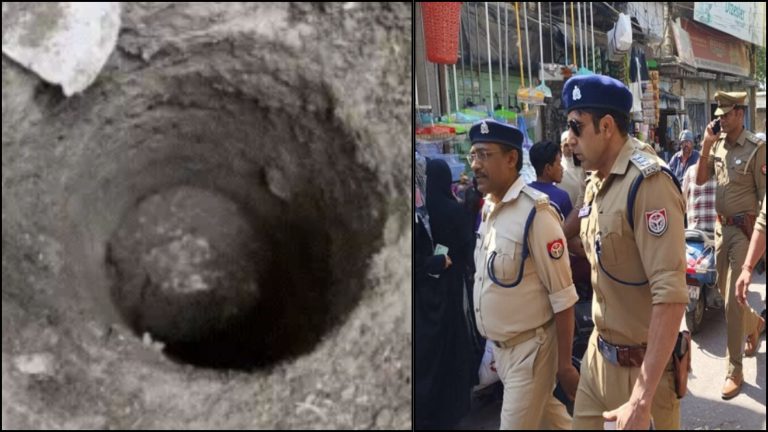 जिस गड्ढे में लगना था आक्रांता सालार मसूद के ‘नेजा मेले’ का झंडा, वहाँ UP पुलिस ने भर दी सीमेंट: ASP श्रीश चंद्र बोले- गलत परंपरा के साथ आगे बढ़ना ठीक नहीं