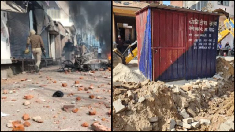 जो पत्थर दंगाइयों ने फेंके, उन्हीं से UP में बन रही पुलिस चौकी: कोर्ट भी सख्त, 10 दंगाइयों की जमानत अर्जी खारिज