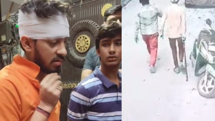 दिल्ली में भाइयों पर हमला