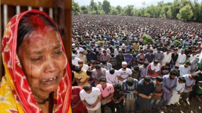 मुर्शिदाबाद हिंसा, हरगोविंद दास, चंदन, आतंकी बुरहान वानी का जनाजा
