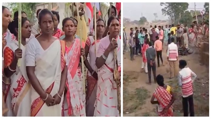 जनजातीय समाज की महिलाएँ और घटनास्थल