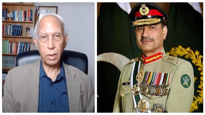 प्रोफेसर इश्तियाक अहमद और जनरल असीम मुनीर
