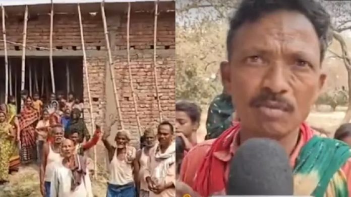 ग्रामीणों ने चर्च को तोड़ा