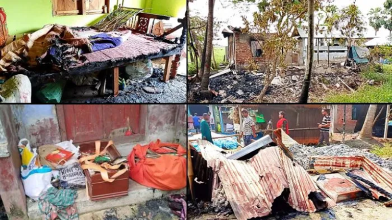 बांग्लादेश में हिंदुओं पर फिर टूटा मुस्लिम भीड़ का कहर, घरों में लगाई आग-मचाई लूटमार: इस बार लोकल नेता की मौत को बनाया हिंसा का बहाना