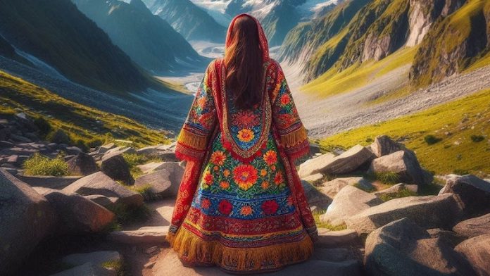 पहाड़, युवा महिला