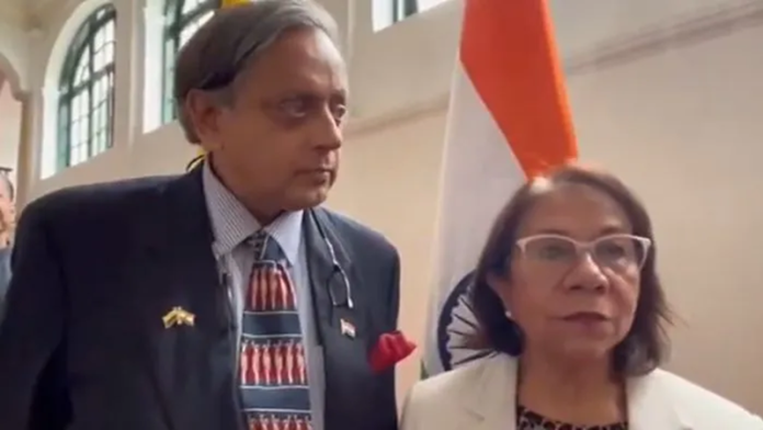 Shashi Tharoor and Rosa Yolanda Villavicencio