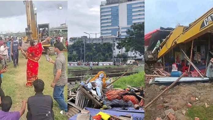 बांग्लादेश दुर्गा मंदिर ध्वस्त