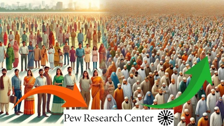 पूरी दुनिया में सबसे तेजी से बढ़ी मुस्लिम आबादी, भारत समेत हिन्दुओं का जनसंख्या में कई देशों में घट रहा हिस्सा: Pew रिपोर्ट ने बताया- 10 साल में बढ़े 34 करोड़ मुस्लिम