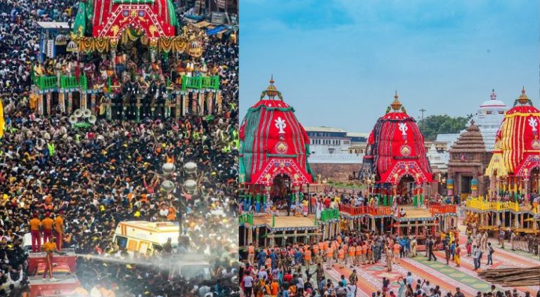 मोड़ पर फँसा बलभद्र का रथ तो जमा हो गए लोग… भगदड़ मचने से 500+ श्रद्धालु घायल: भीड़ और नमी ने भी बिगाड़ी तबियत, 8 की हालत गंभीर