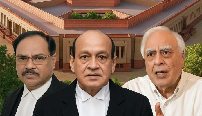 जस्टिस शेखर यादव, जस्टिस यशवंत वर्मा, पूर्व कानून मंत्री कपिल सिब्बल