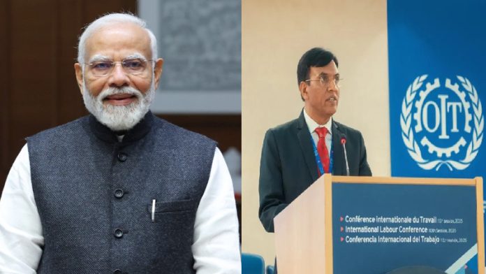 मोदी, मंडाविया सामाजिक सुरक्षा