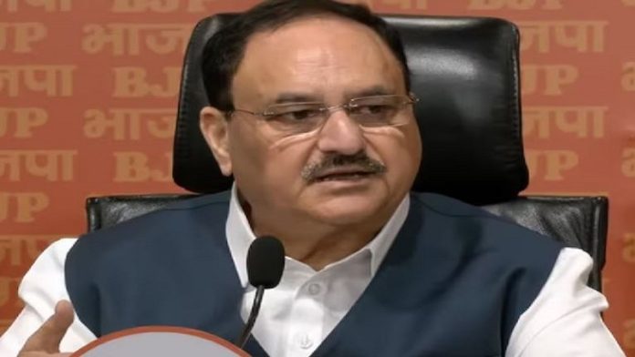 जेपी नड्डा, बीजेपी अध्यक्ष