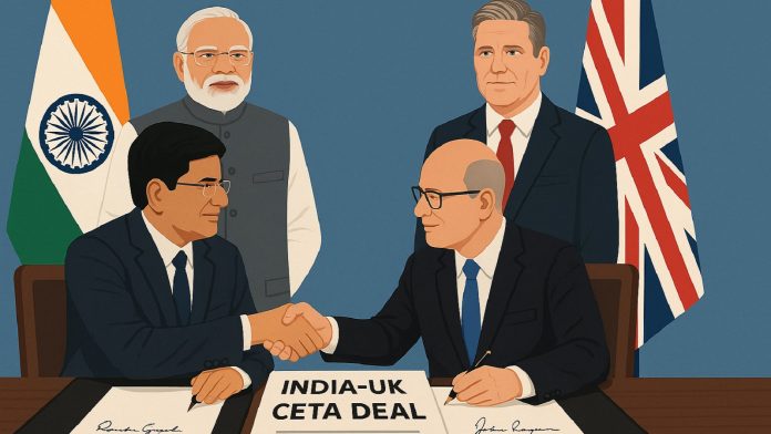 भारत-यूके के बीच CETA समझौता