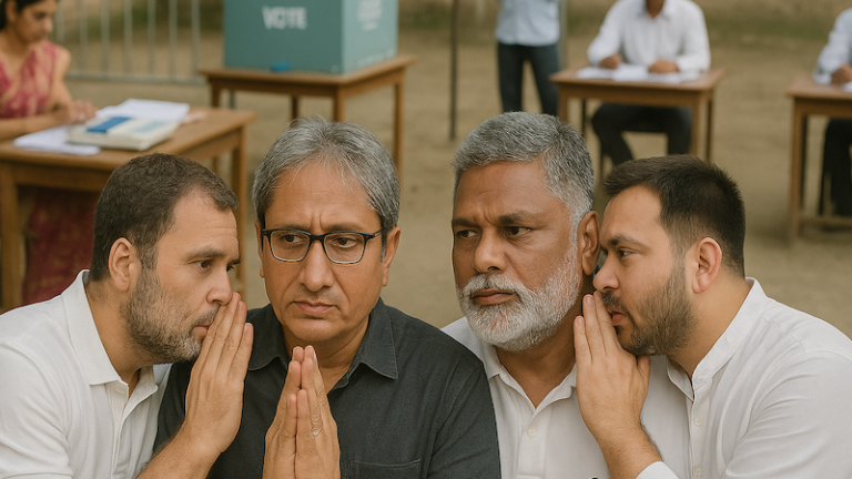 बिहार में बांग्लादेशी साज़िश, लीक हुई ‘टूलकिट’: ‘बैक साइड’ में चोटिल पप्पू यादव और रवीश कुमार ने किया चुनाव के बहिष्कार का ऐलान