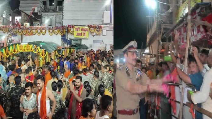 देवघर में उमड़ी शिवभक्तों की भीड़, वाराणसी में श्रद्धालुओं पर फूल बरसाते वरिष्ठ अधिकारी