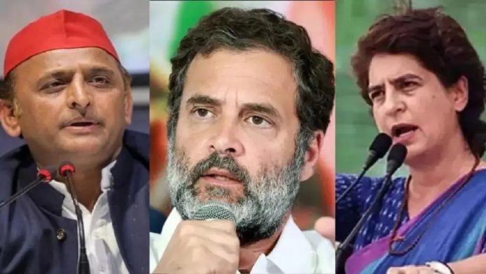 अखिलेश यादव, राहुल गाँधी, प्रियंका वाड्रा