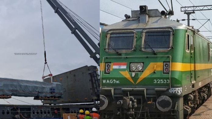 बिहार में बना इंजन गिनी रवाना
