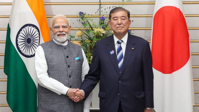 भारत के प्रधानमंत्री नरेंद्र मोदी, जापान के पीएम शिगेरु इशिबा