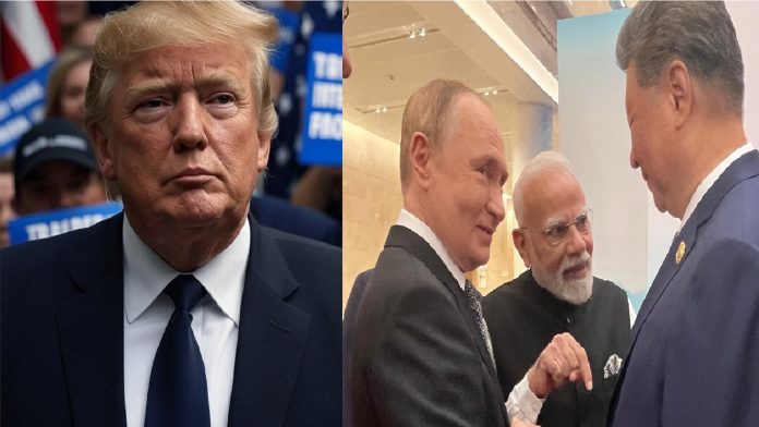 डोनाल्ड ट्रंप, व्लादिमीर पुतिन, शी जिनपिंग, नरेंद्र मोदी