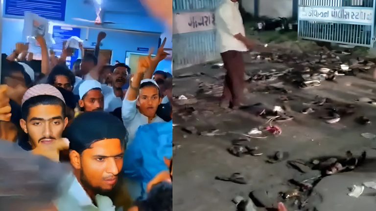 गोधरा में ‘I Love Muhammad’ से जुड़े पोस्ट को लेकर इस्लामी कट्टरपंथियों का हंगामा, पुलिसकर्मियों पर पथराव और थाने में तोड़फोड़: वडोदरा में भी पुलिस पर फेंके गए पत्थर