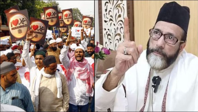 शांतिपूर्ण प्रदर्शन के नाम पर मौलाना तौकीर रजा करता है हिंसा, I LOVE MUHAMMAD पर भी भड़का रहा विवाद