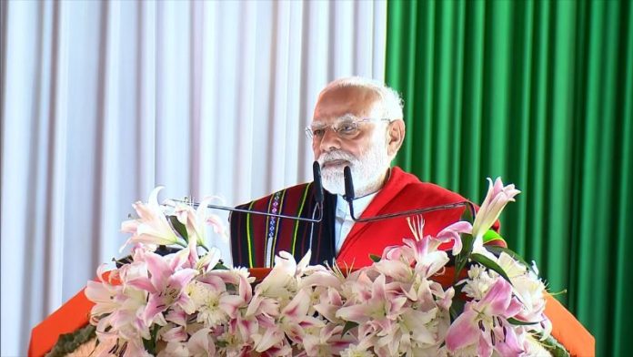 पीएम मोदी ने मणिपुर को दी 7300 करोड़ रुपए की सौगात