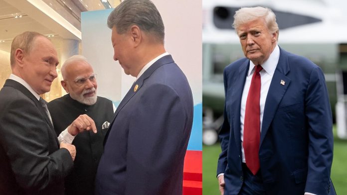 मोदी ट्रंप पुतिन जिनपिंग