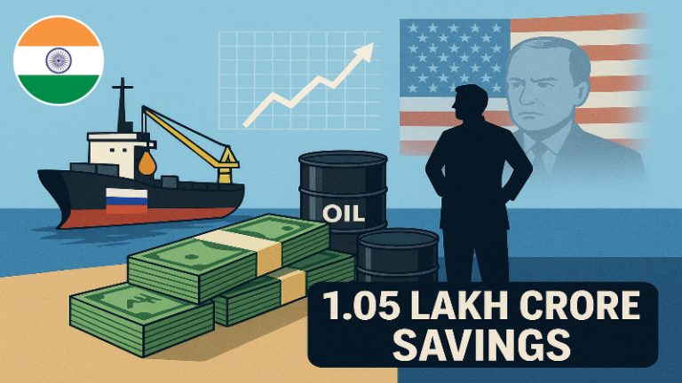 रूसी तेल की खरीद से भारत ने बचाई ₹1.05 लाख करोड़ की रकम, इंटरनेशनल मार्केट में भी कीमतें रही नियंत्रित: सितंबर में इंपोर्ट बढ़ाएँगी भारतीय कंपनियाँ