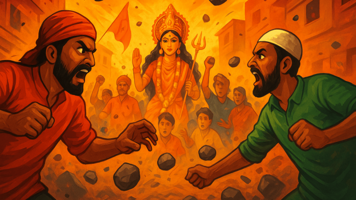 हर हिंदू त्योहार पर पत्थरबाजी करना कट्टरपंथियों का पेशा बन गया है (फोटो- AI)