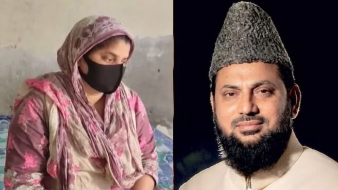 सपा सांसद मोहिबुल्लाह नदवी और उनकी चौथी बीवी रूमाना परवीन (फोटो: News18)