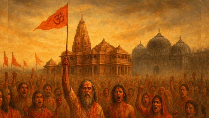 हिंदुओं ने 500 साल तक बाबरी के स्थान पर राम मंदिर बनाने के लिए संघर्ष किया