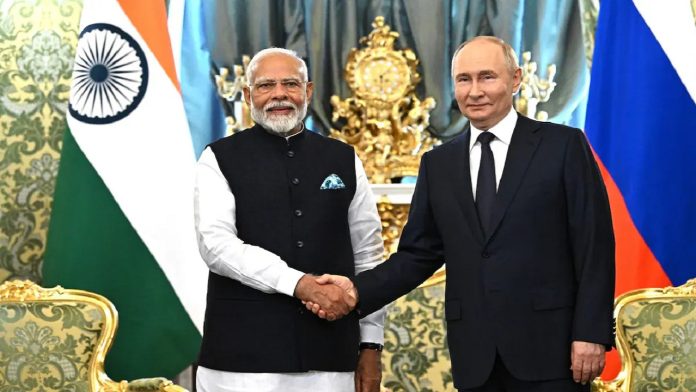 व्लादिमीर पुतिन, नरेंद्र मोदी