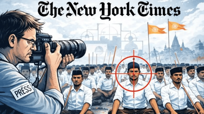 NYT के RSS पर लिखे आर्टिकल में हिंदू सेल्फ-ऑर्गेनाइजेशन को खतरनाक बताया गया है