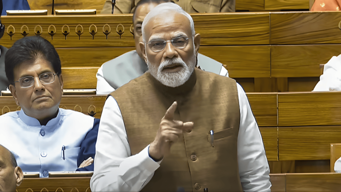 लोकसभा में PM नरेंद्र मोदी