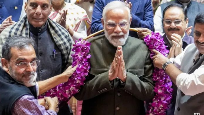 NDA संसदीय दल की बैठक में पीएम मोदी