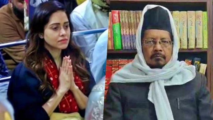 नुसरत की पूजा से चिढ़े मौलाना
